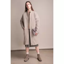 Пальто Черешня Classic-short крем на утеплителе (40-46)