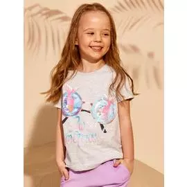 Футболка "MERMAID", серый меланж