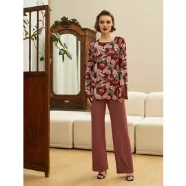 Комплект Chinoiserie Винный Орнамент/Цветы