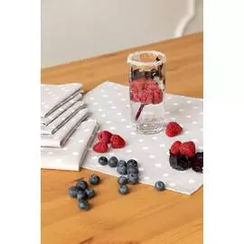 Комплект салфеток рогожка "Горох"