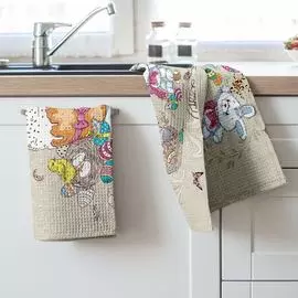 Комплект вафельных полотенец "Светлый праздник"