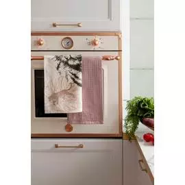 Кухонный комплект (махровое + вафельное полотенце) "Магия Тигра"