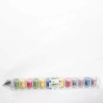 Набор свечей "HAPPY BIRTHDAY"