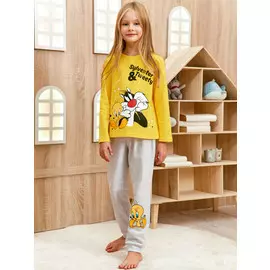 Пижама Looney Tunes Серый меланж