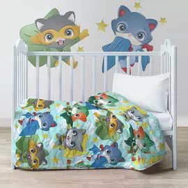 Покрывало стеганое "Котята-супергерои"