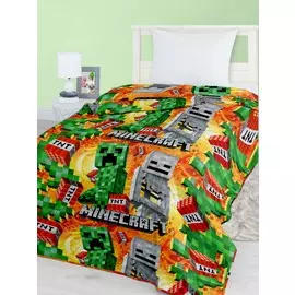 Покрывало стеганое "Minecraft", Крипер и Скелет