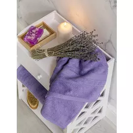 Полотенце махровое "Барбара", лаванда