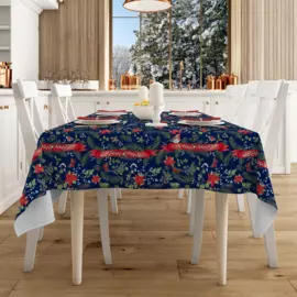 Скатерть рогожка "Новогодний вечер"