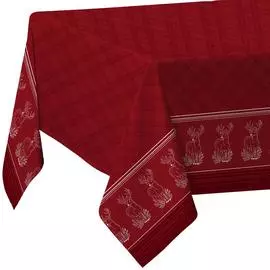 Скатерть рогожка "Рождественские традиции"