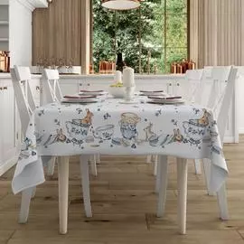 Скатерть рогожка "Зайчики"