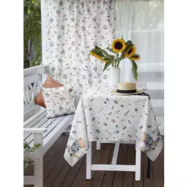 Скатерть рогожка "Зайчики"