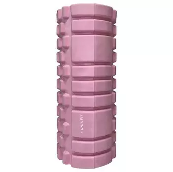 Ролик массажный для йоги и фитнеса UNIX Fit 33 см, розовый