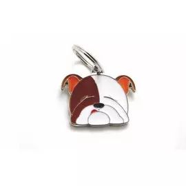 Адресник My Family Friends Английский бульдог (2,5 х 2,5 см, )