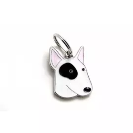 Адресник My Family Friends Бультерьер (2,5 х 2,5 см, Белый)