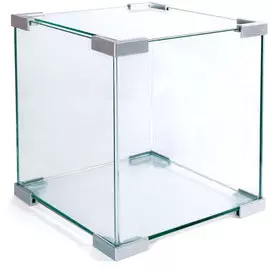 Аквариум Laguna Crystal серебро для рыб (15 л: 25 х 25 х 25 см, Серебряный)