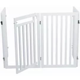 Барьер-перегородка Trixie с дверцей белая для собак (60-160 х 81 cм, Белый)