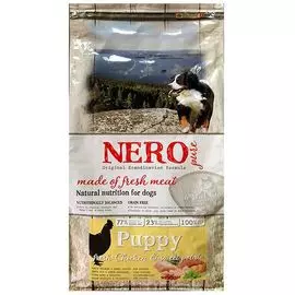 Беззерновой корм Nero Pure Puppy Chicken со свежим мясом курицы, бататом и фруктами для щенков (2,5 кг, Курица, батат и фрукты)