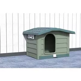 Будка Bama Pet Bungalow зеленая для собак (L: 101 х 94 х 77 см)