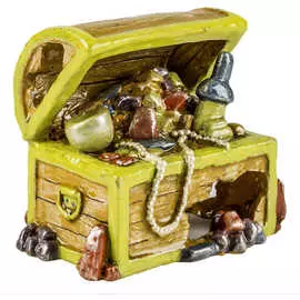Декорация GloFish Сундук с сокровищами с GLO эффектом для аквариума (7,87 x 11,93 x 13,46 см)