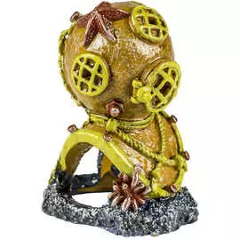 Декорация GloFish Водолазный шлем с GLO эффектом для аквариума (9 x 4 x 7 см)