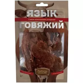 Деревенские лакомства Язык говяжий для собак (50 г, говяжий язык)