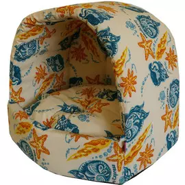 Дом эстрада Zooexpress "Ривьера" для животных (34 х 31 х 31 см, Бежевый)