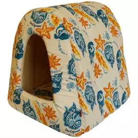 Дом туннель Zooexpress "Ривьера" для животных (42 х 50 х 35 см, Бежевый)