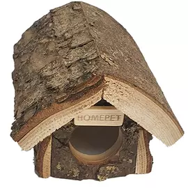 Домик Homepet избушка деревянный для грызунов (16 х 12 х 10,5 см)