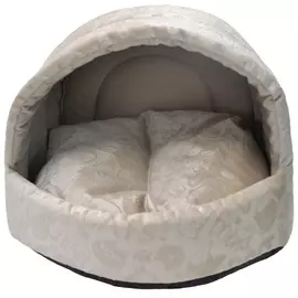 Домик Homepet велюр эстрада бежевый для животных (44 х 44 х 36 см, Бежевый)