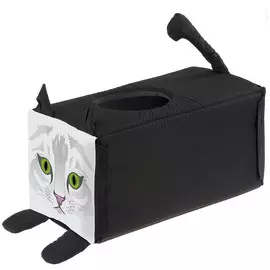 Домик-тоннель Ferplast Cleo для кошек (Д 27 x Ш 53 x В 27 см, Черный)