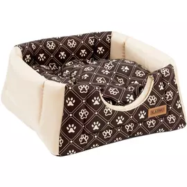 Домик-трансформер Katsu Hopi Dog Paws для животных (40 х 40 х 35 см, бежево-коричневый)