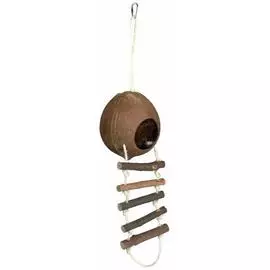 Домик Trixie для хомяков из кокоса с лестницей (ф 13х56 см)