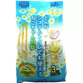 Гибридный наполнитель Premium Pet Japan комкующийся на основе геолита и силикагеля для кошек (3 л (1,38 кг))