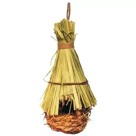 Гнездо-домик Triol для птиц с соломенной крышей (120 х 270 мм)
