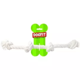 Грейфер Dogfit из х/б каната прямой 4 узла для собак (36 см (Ø 14 мм), Белый)