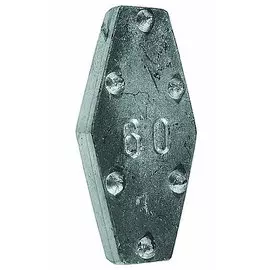 Грузило свинцовое Salmo Плоское с зацепами скользящая (10 г)