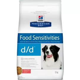 Hill's Prescription Diet (12 кг) D/D Canine Skin Support Salmon &amp; Rice dry
