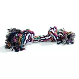 Игрушка Beeztees Канат с 2-мя узлами для собак (20 см разноцветный)
