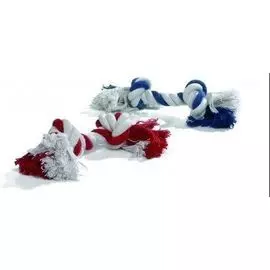 Игрушка Beeztees Канат с 2-мя узлами для собак цвета (50 г/20 см, )