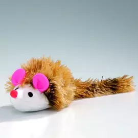 Игрушка Beeztees Мышь плюшевая с длинным ворсом для кошек (12 x 7 см, )