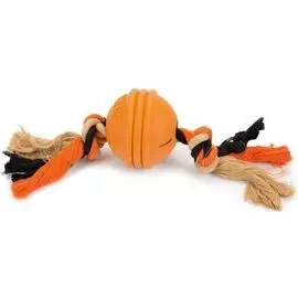 Игрушка Beeztees Sumo Fit Ball мяч на канате для собак (31,8 х 7,9 х 7,9 см, Оранжевый)