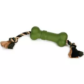 Игрушка Beeztees Sumo Fit Bone косточка на канате для собак (20 х 6 х 6 см, Зеленый)