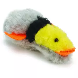 Игрушка Beeztees Утка вибрирующая для кошек (11*8см, желтый)