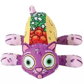 Игрушка Fat Cat Foodies - Taco Gato "КотоБурито" для собак (20 см х 9 см х 28 см, Разноцветный)