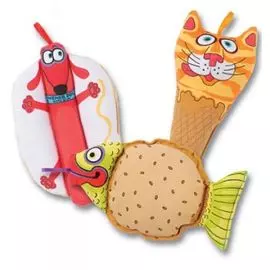 Игрушка Fat Cat Mini Snacklers Dog Toy Звери-закуски для собак (Mini)