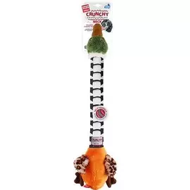 Игрушка GiGwi 75464 Утка с хрустящей шеей и пищалкой для собак (54 см)