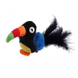 Игрушка Gigwi "Melody Chaser Series" Тукан со звуковым чипом для кошек (10 см, Черный)