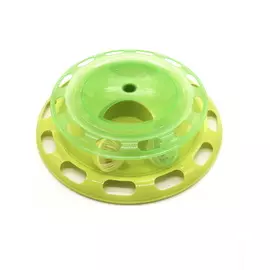 Игрушка Homecat Трэк пластиковый с мячиком и контейнером для кошачьей мяты для кошек (23,5 х 6 см)