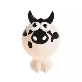 Игрушка Homepet Bubble Корова с пищалкой латекс для собак (11x5x7 см, )
