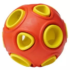 Игрушка Homepet Silver Series мяч красно-желтый для собак (Ø 7,5 см, Красно-желтый)
